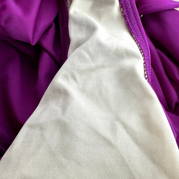 Miraclesuit Wrapsody One Piece Swimwear Bikini V Neck Padded Framboise Purple 12 - Picture 6 of 7